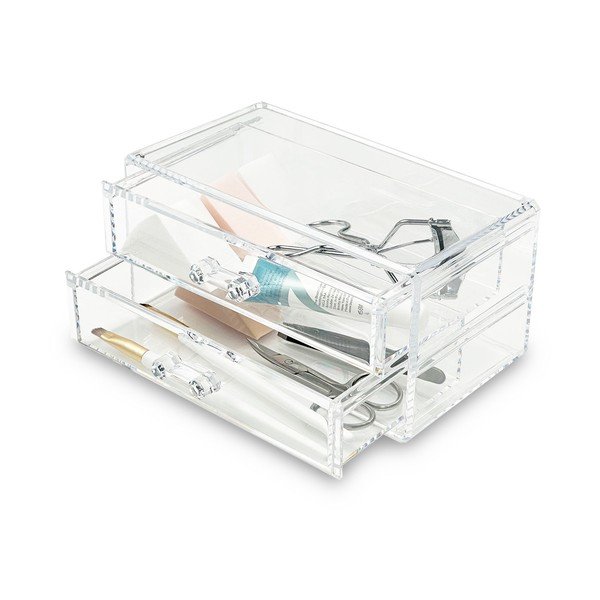 Plastový kúpeľňový organizér na kozmetiku – Addis