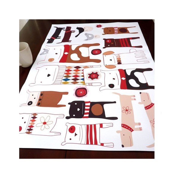 Samolepka na viac použití Dogs, 59x40 cm-image-2