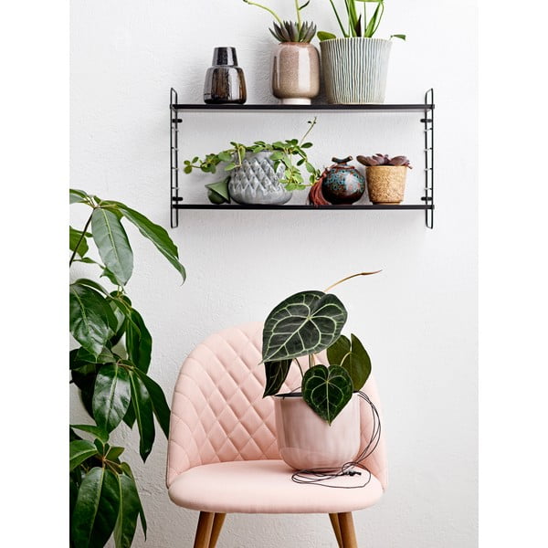 Čierna kovová polica Bloomingville North-image-3