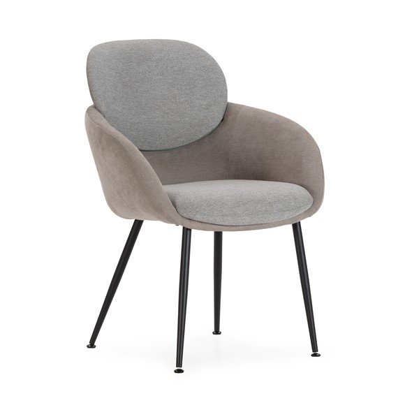 Sivé kreslo Nure – MOME