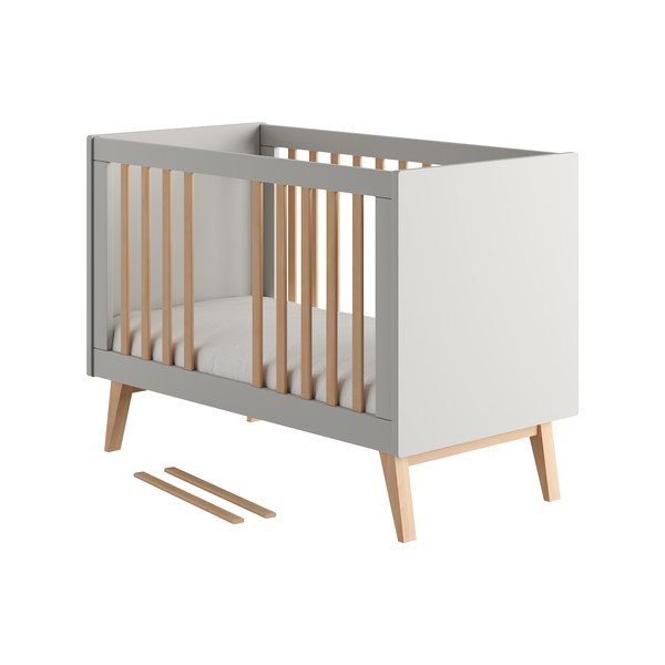 Sivá postieľka 60x120 cm Swing – Pinio-image-1