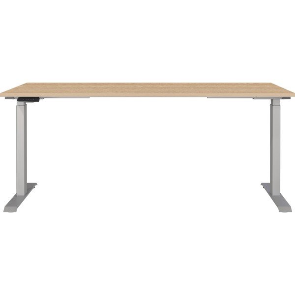 Polohovací pracovný stôl s elektricky nastaviteľnou výškou s doskou v dubovom dekore 80x180 cm Jet – Germania-image-1