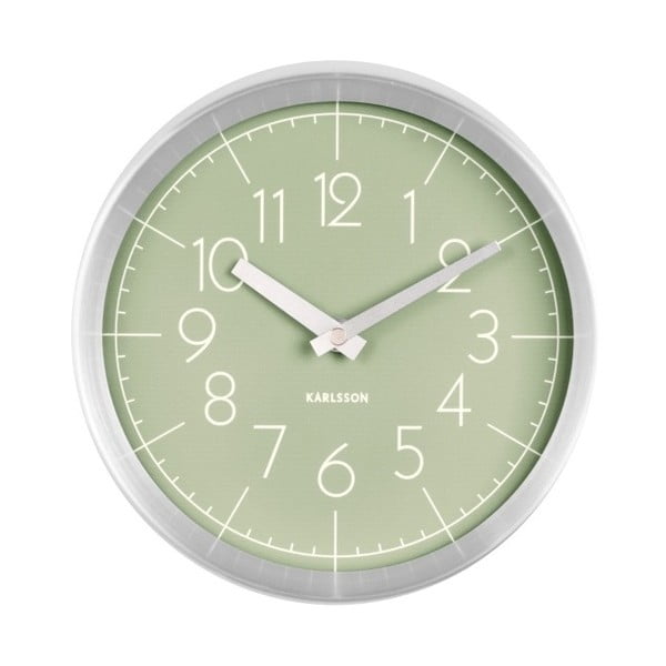 Zelené nástenné hodiny ETH Conve×