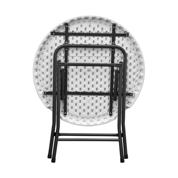 Okrúhly záhradný jedálenský stôl ø 80 cm - Rojaplast-image-1