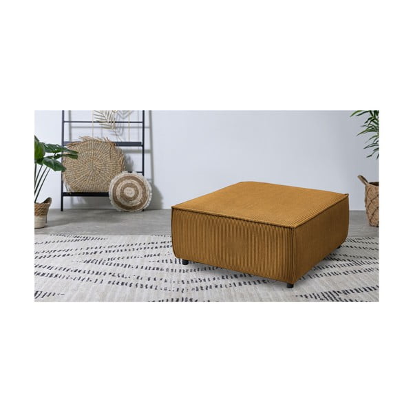 Menčestrová podnožka v horčicovej farbe Nihad modular – Bobochic Paris-image-1