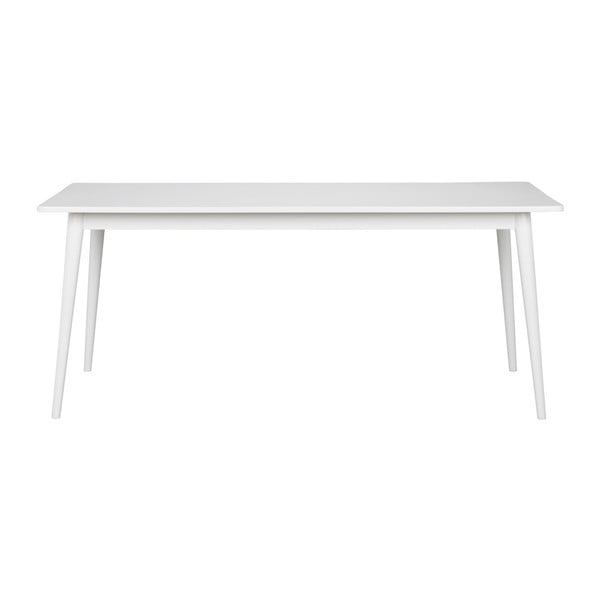 Biely jedálenský stôl Rowico Pan, 180 × 90 cm