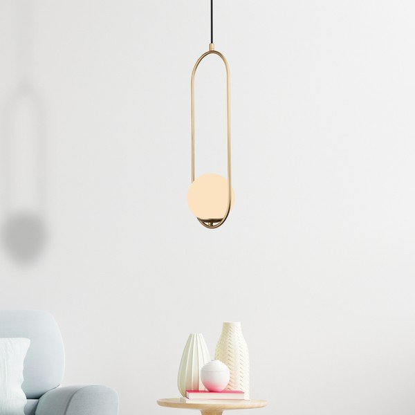 Závesné svietidlo v zlatej farbe Squid Lighting Arch, výška 146 cm-image-2