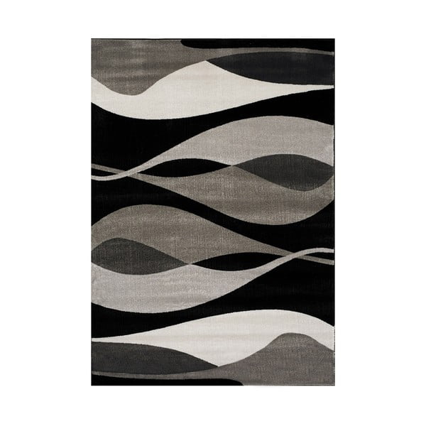 Sivo-čierny koberec Webtappeti Manhattan Hudson, 200 x 290 cm
