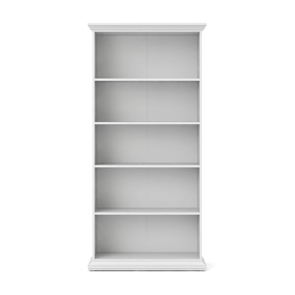 Biela knižnica 96x201 cm Paris – Tvilum