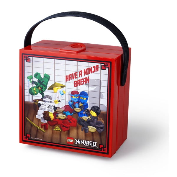 Červený úložný box s rukoväťou LEGO® Ninjago