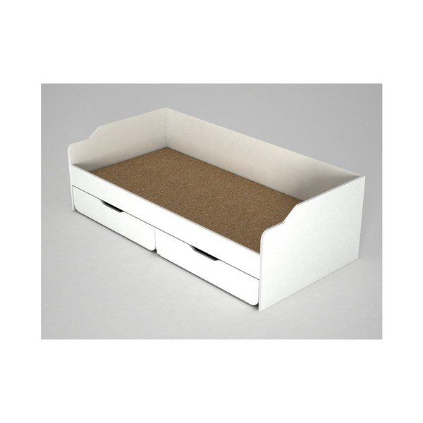 Biela drevená jednolôžková posteľ Young-image-2