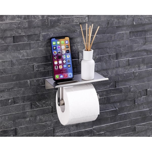 Samodržiaci držiak na toaletný papier z nehrdzavejúcej ocele - Maximex-image-1