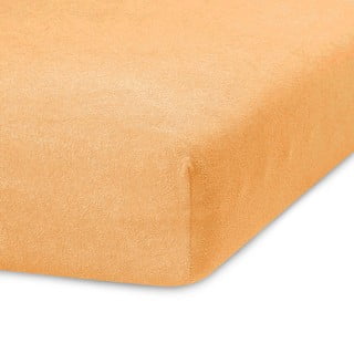 Tmavobéžová elastická plachta na dvojlôžko AmeliaHome Ruby Siesta, 180-200 x 200 cm