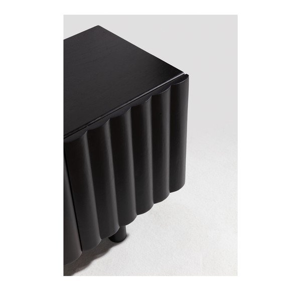 Čierny TV stolík z mangového dreva 160x55x40 cm Tamira – MOME-image-4
