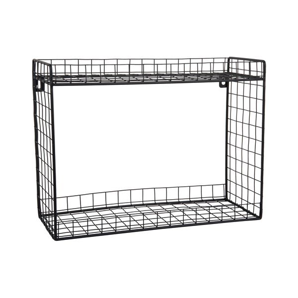 Čierna poschodová oceľová polica 40 cm Reja – PT LIVING-image-2