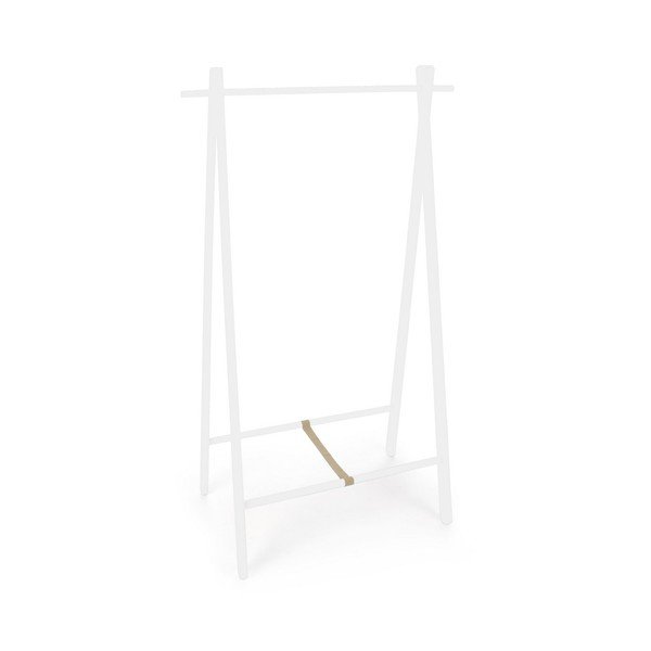 Biely stojan na oblečenie z brezového dreva 91x151x50 cm Daiki – Yes Everyday