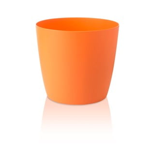 Oranžový kvetináč s pojazdnými kolieskami Gardenico Ella Twist'n'Roll Smart System, ø 29 cm