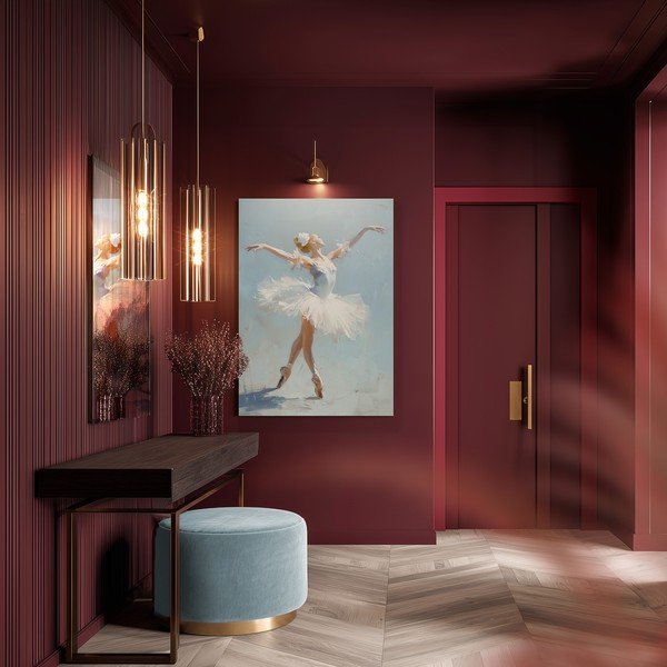 Obraz s ručne maľovanými prvkami 70x100 cm Grace – Styler-image-2