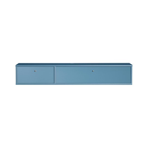 Modrý TV stolík 136x22 cm Mistral – Hammel Furniture