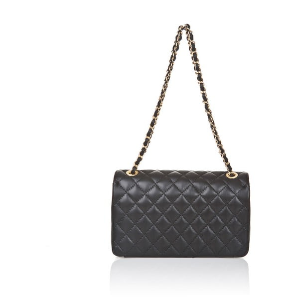 Čierna kožená kabelka Markes Basila-image-1