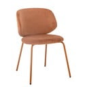 Oranžové zamatové jedálenské stoličky v súprave 2 ks Ponte – Bloomingville