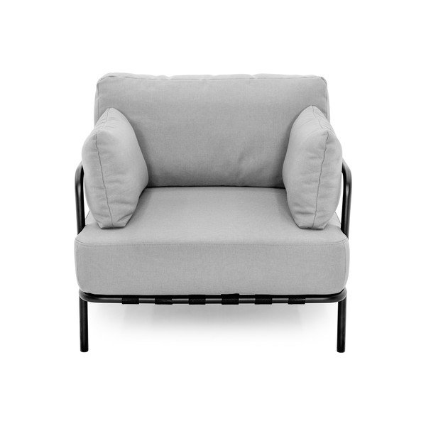 Svetlosivé polstrované záhradné kreslo Salve – Sit Sit-image-2