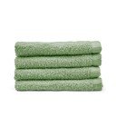 Zelené rýchloschnúce/froté bavlnené uteráky v súprave 4 ks 30x30 cm Quick Dry – Catherine Lansfield
