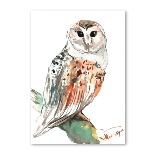 Autorský plagát Owl od Surena Nersisyana, 60 x 42 cm