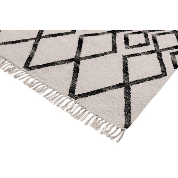 Béžovo-čierny koberec Asiatic Carpets Hackney Diamond, 120 x 170 cm-image-1