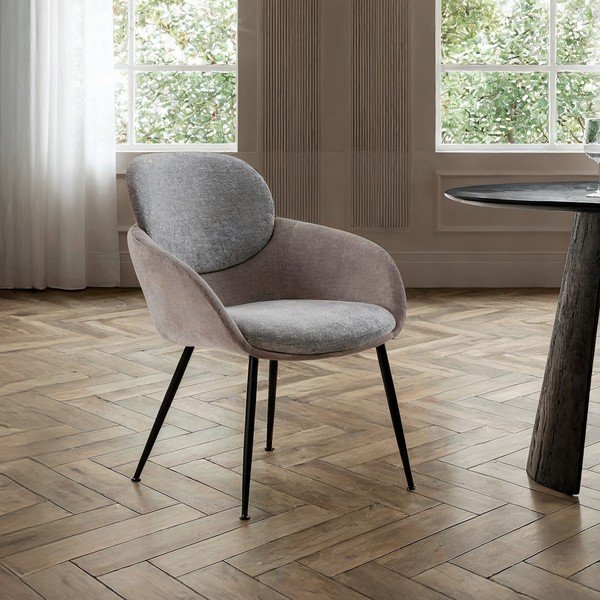 Sivé kreslo Nure – MOME-image-1