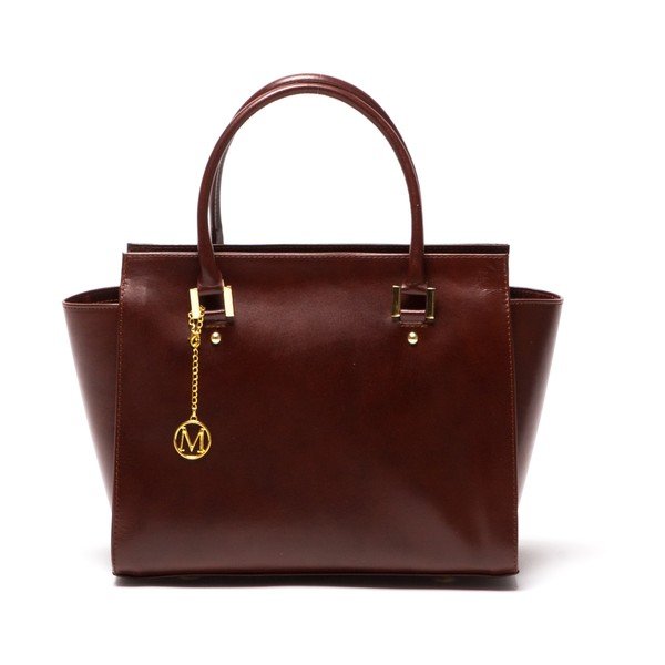 Kožená kabelka Mangotti 382 Marrone