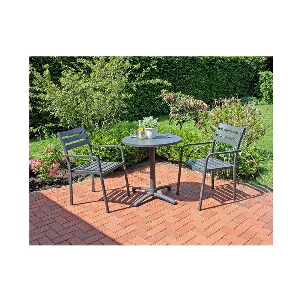 Sivé záhradné kreslo Treviso – Garden Pleasure-image-1