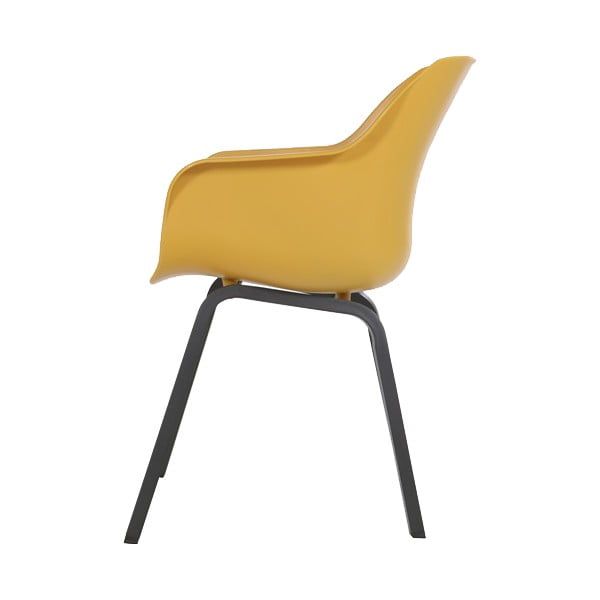 Okrovo žlté plastové záhradné stoličky v súprave 2 ks Sophie Element – Hartman-image-2