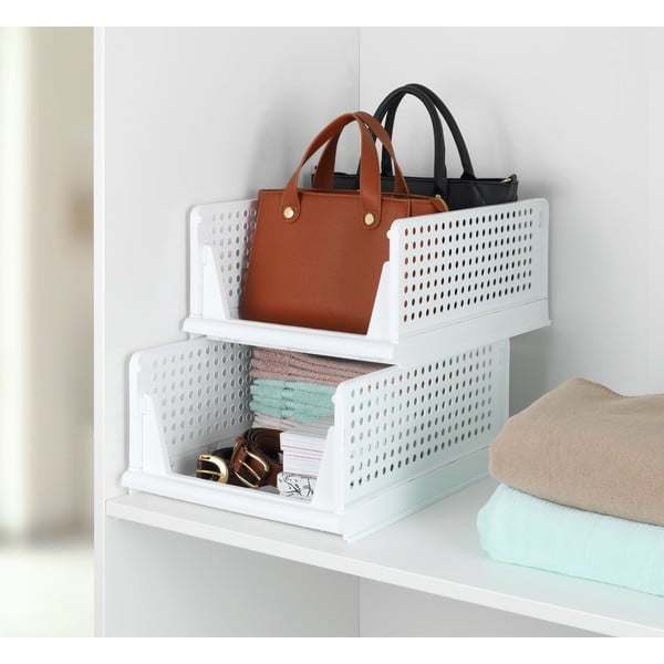 Plastové organizéry do skrine v súprave 2 ks - Maximex-image-4