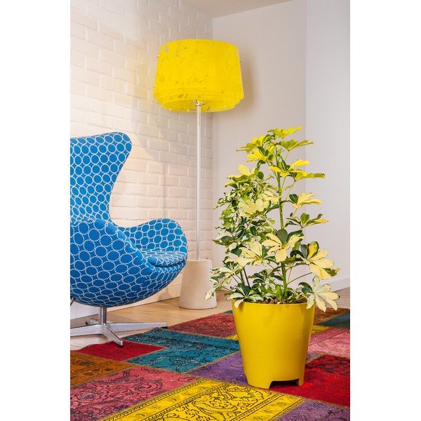 Olivovozelený kvetináč Plastia Luna, ø 30 cm-image-1