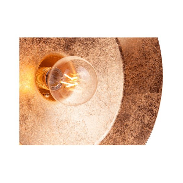 Biele nástenné svietidlo s detailom v medenej farbe Sotto Luce Cinco Basic, ⌀ 40 cm-image-4