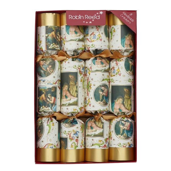 Vianočné crackery v súprave 8 ks Nativity – Robin Reed