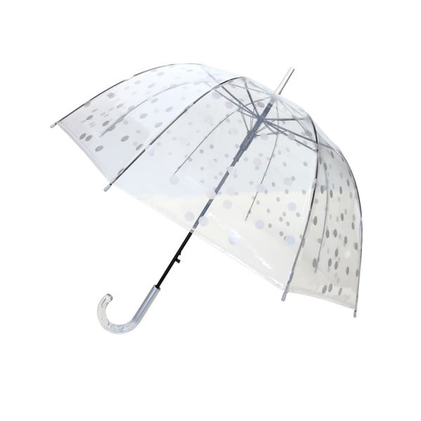Transparentný tyčový dáždnik Ambiance Birdcage Dots, ⌀ 85 cm