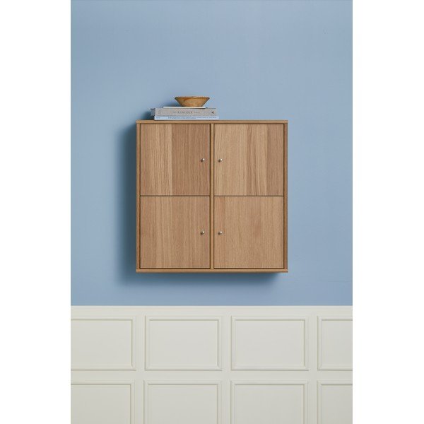 Závesná knižnica v dekore duba v prírodnej farbe 70x70 cm Mistral – Hammel Furniture-image-1