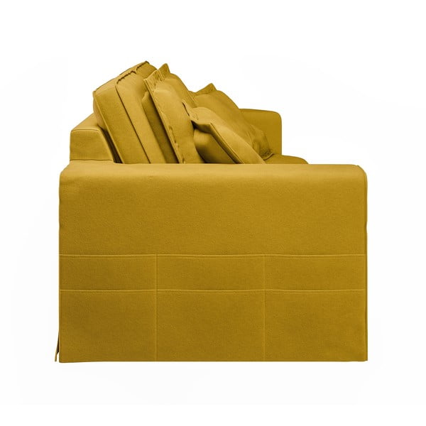 Žltá pohovka 196 cm Nora – Ropez-image-4