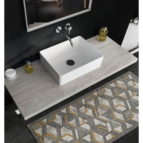 Sivo-zlatý behúň Floorita Hypnotik, 55 x 190 cm-image-3