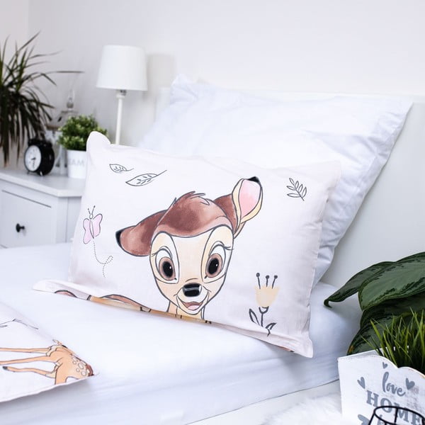 Bavlnené detské obliečky do postieľky 100x135 cm  Bambi "Beige" – Jerry Fabrics-image-3