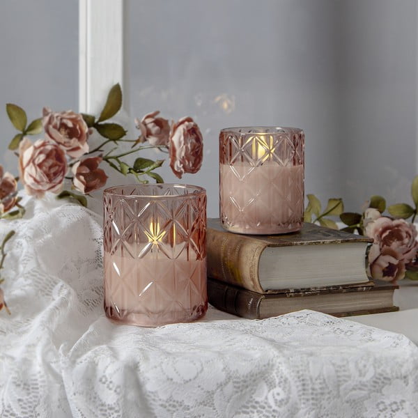 LED sviečka na baterky (výška 10 cm) Flamme Romb – Star Trading-image-2