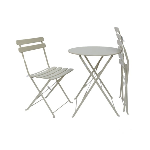Béžový záhradný jedálenský set pre 2 Bistro - Rojaplast-image-3