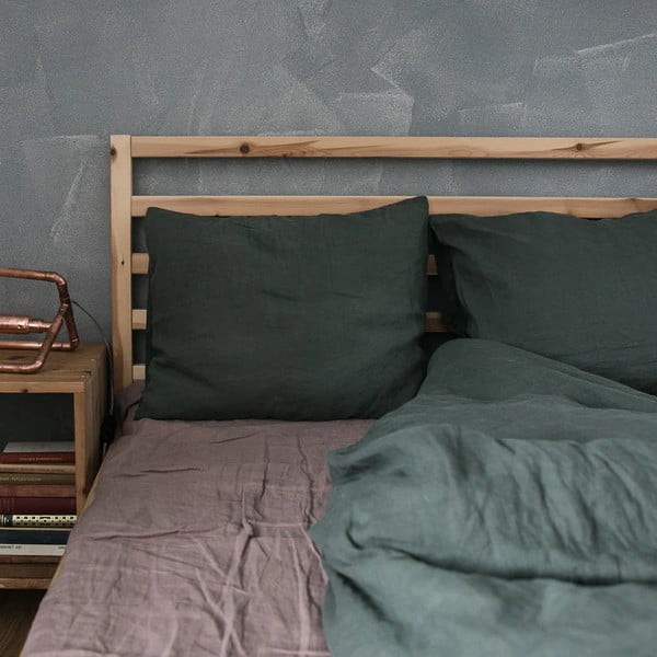 Ružová/hnedá ľanová plachta 180x260 cm Ashes of Roses – Linen Tales-image-1