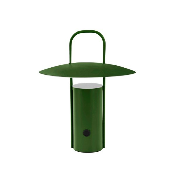 Zelená kovová LED so stmievačom stolová lampa (výška  24 cm) Venna – Jotex