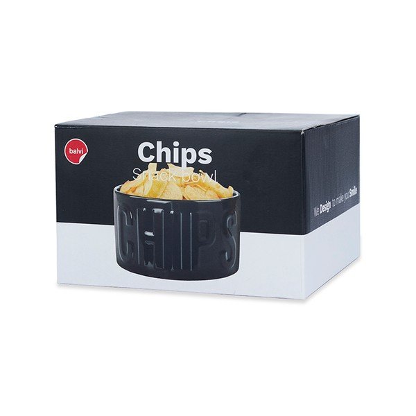 Čierna keramická servírovacia miska 1 l Chips – Balvi-image-4