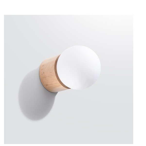 Biele/v prírodnej farbe nástenné svietidlo ø 12 cm Surtur – Sollux-image-4