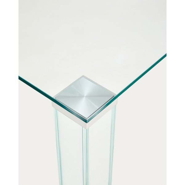 Sklenený jedálenský stôl 100x200 cm Adularia – Kave Home-image-3