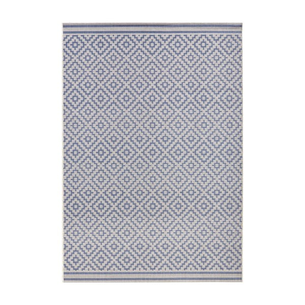 Modrý koberec Bougari vhodný aj do exteriéru Raute, 200 × 290 cm